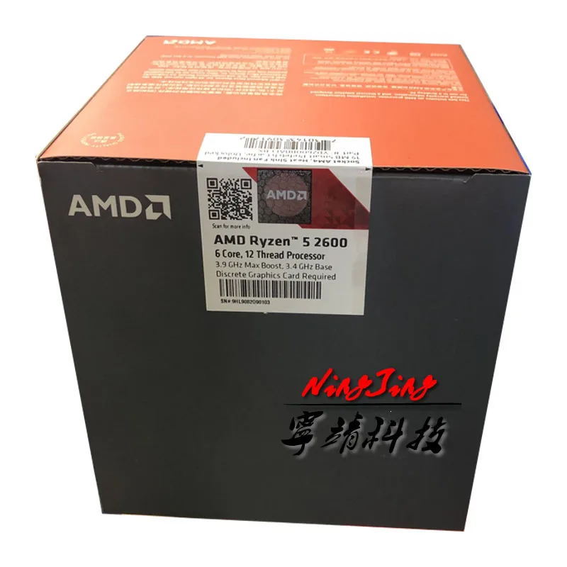AMD Ryzen 5 2600 R5 2600 ГГц шесть двенадцать-нить Процессор процессор YD2600BBM6IAF разъем AM4
