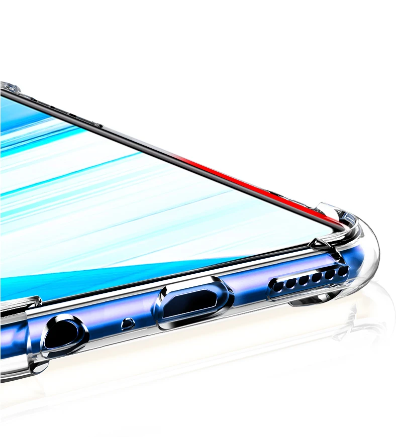 ДЛЯ VIVO Z5X ЧЕХОЛ сверхпрочный противоударный мягкий TPU Прозрачный чехол для vivo Z5x