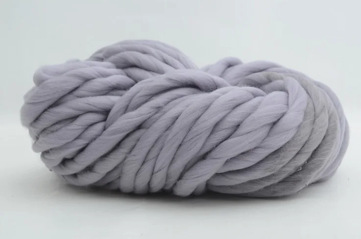 18 Light grey Mylb 1 шт./250 супер толщина вискозной массивной пряжи ровинг пряжа для прядения ручного вязания пряжа зимняя теплая - Цвет: 18 Light grey