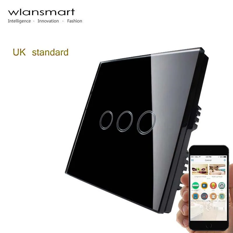 Wlansmart RF433MHz дистанционный настенный сенсорный выключатель 86 стандарт