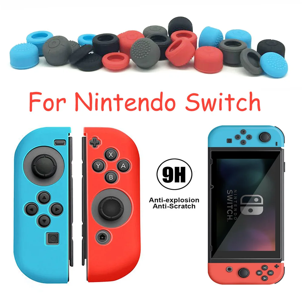 Унив. игровой чехол для PND Switch NS силиконовый защитный + 4 пары захват большого