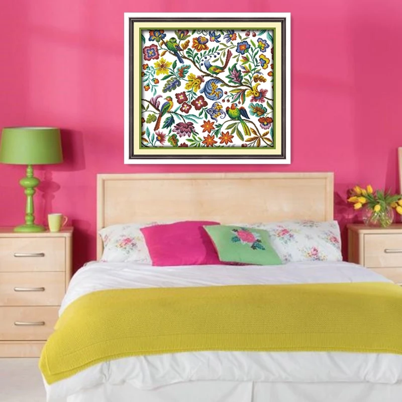 Картина в Твиттере с ароматом цветов для птиц (5) набор рисунками крестиков