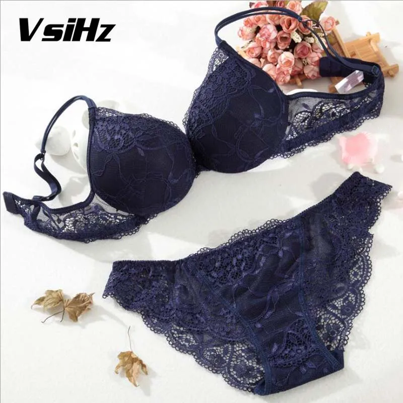 Женское нижнее белье сексуальный модный кружевной бюстгальтер и трусы комплекты