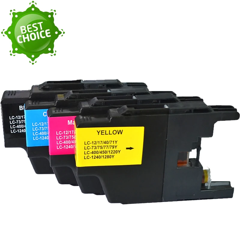 Картридж с чернилами для принтера Brother LC75 LC77 LC79 LC400 LC450 LC1280 LC73 MFC J430W J835DW J825DW J540N 4