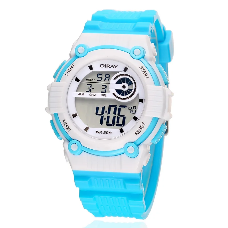 Montre enfant 2019 DIRAY цифровые часы детские водонепроницаемые спортивные силиконовый