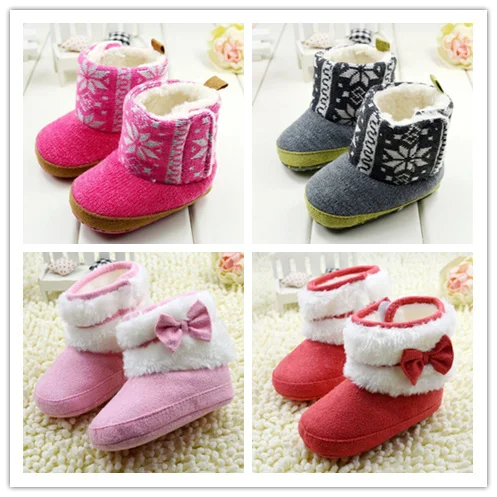 2014 fashion baby shoes snow boots warm infant winter booties 0-18 Months | Мать и ребенок