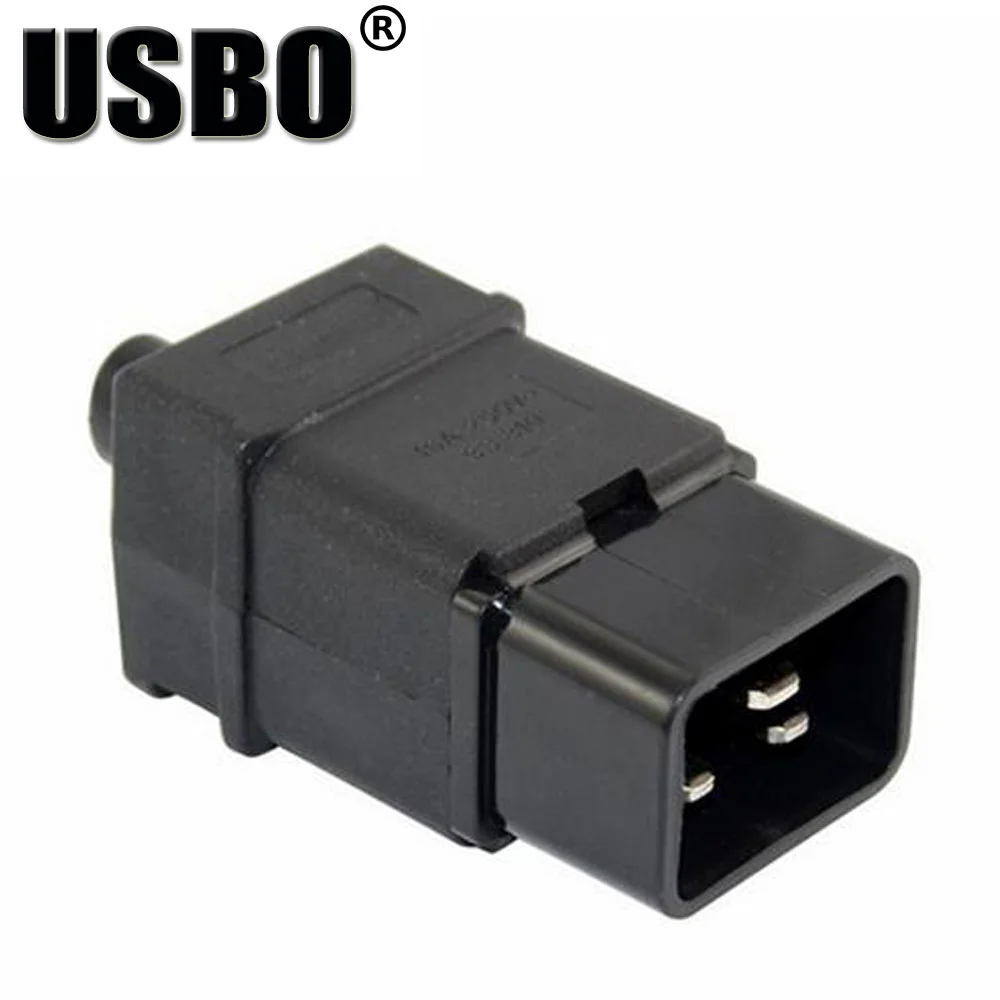 Поставка черный IEC320-C19/C20 Собранный штекер PDU шасси выделенный мужской женский вилка подключения 16A сварочная розетка конвертер
