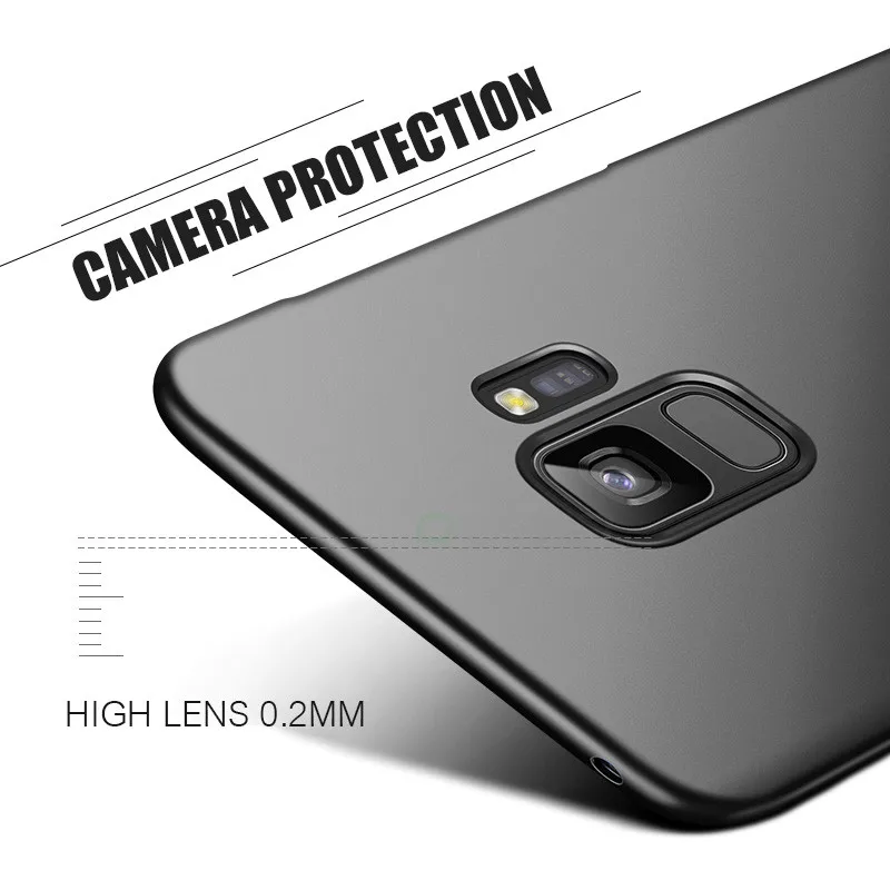 Чехол OICGOO для samsung Galaxy A8 Plus 2018 A7 A5 A3 Матовый Жесткий чехол накладка из
