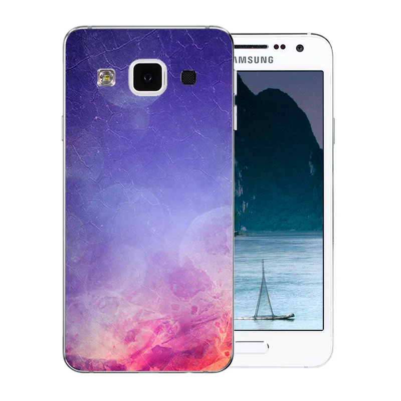 Для Samsung A3 2015 чехол для телефона Мягкий Силиконовый ТПУ цветной каменный узор Galaxy