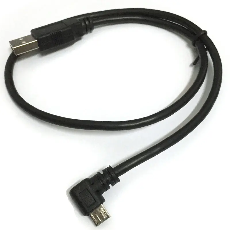 Новый универсальный 50 см короткий USB A на левый угол Micro b 2 0 кабель провод шнур