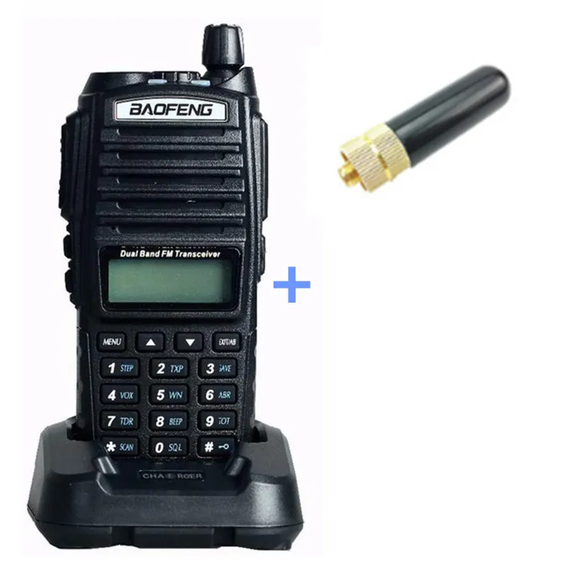 Add antenna1 UV82 двухстороннее радио 136-174/400-520 МГц Pofung UV 82 FM HF SSB трансивер telsiz Ham cb радиостанция Baofeng UV-82 рация - Цвет: Add antenna1