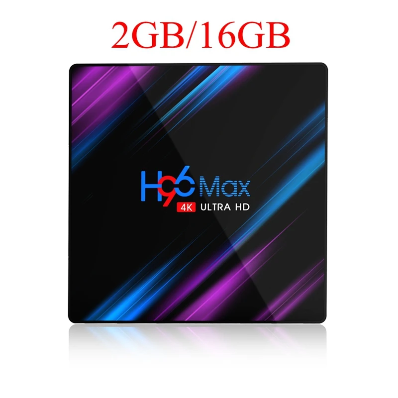 2GB 16GB 10 шт. Android 9,0 tv Box H96 Max RK3318 Четырехъядерный 4 Гб 64 ГБ макс 2,4 г/5 г двойной WiFi USB3.0 BT4.0 4K H.265 Youtube медиаплеер - Цвет: 2GB 16GB