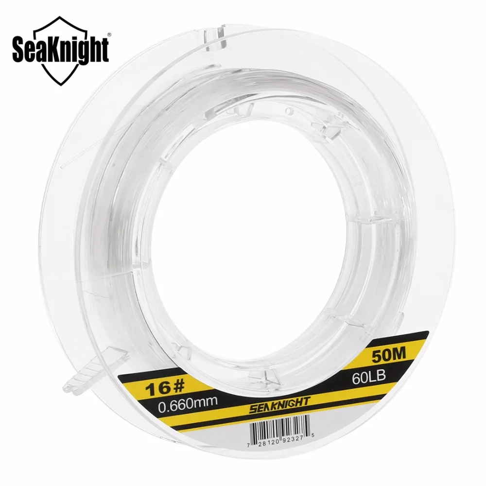 Фторуглеродная леска SeaKnight 50 м 100% японский материал фторуглеродная рыболовная 60LB