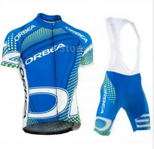 100% полиэстер! Quick dry дышащий флуоресцентные зеленые Orbea велосипед трикотаж/Ropa Ciclismo