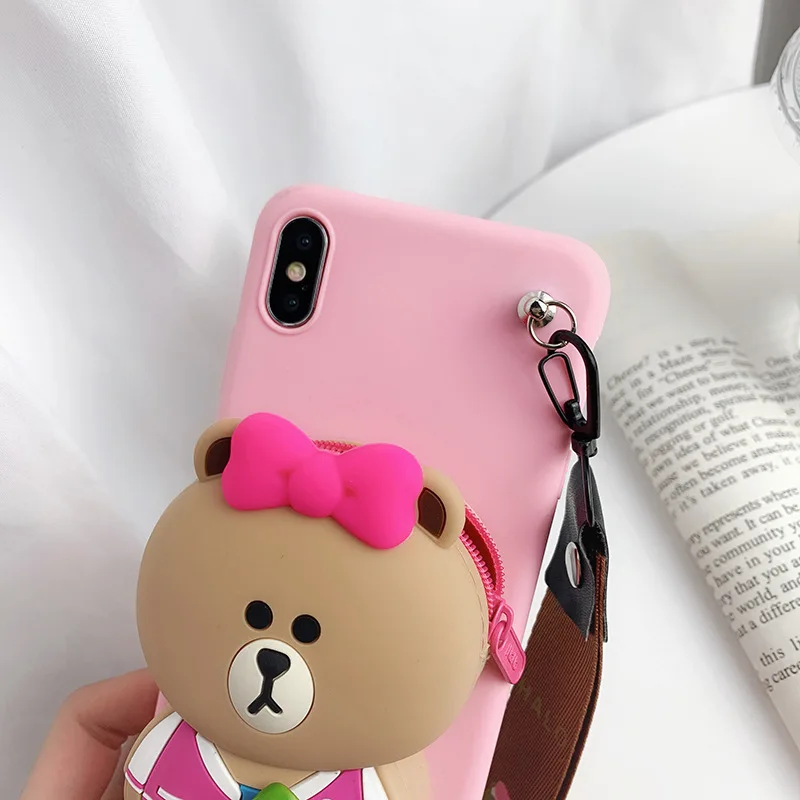 Мультяшный кошелек-портмоне для huawei P30 Pro 5X 6X Honor 7X8X10 9 Lite 9i V10 8A 8C 9 10 mate 20 x чехол для телефона Funda etui
