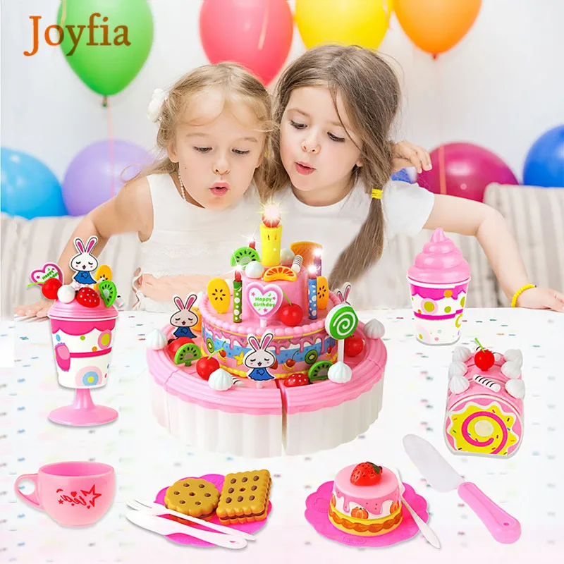 44 103 шт. набор кухонных игрушек для фруктов еды торта на день рождения детей