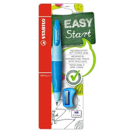 blue 3.15mm Stabilo, ручка для хранения музыки, автоматический карандаш для детей дошкольного возраста, для практики, для начальной школы, для письма, 3,15 мм, активный карандаш, толстый - Цвет: blue 3.15mm