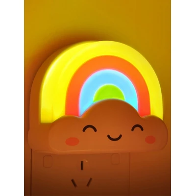 Новинка креативный мини-Радужный светодиодный ночник милсветильник детская комната с голосовым управлением светильник ильник для комнаты