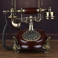 antique phone chinese solid wood key fixed telephone seat landine phone antiguedadretro phone home antiguo office telefono casa