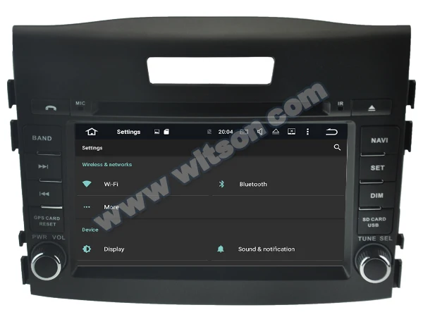 WITSON Android 10 автомобильный DVD GPS для HONDA NEW CR-V 2012 мультимедийный плеер стерео