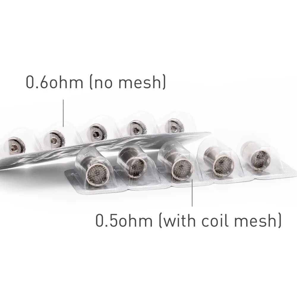 Volcanee Replacement Coil BF SS316 for eGo AIO Cuboid Mini Vape o.6ohm Electronic Cigarette Accessories (5pcs/pack) | Электроника