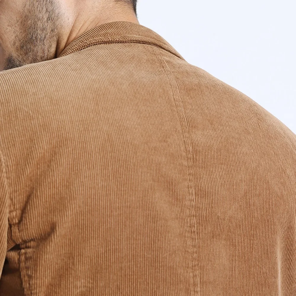 SIMWOOD вельвет Смарт повседневные мужские блейзеры модная вышивка заплатки карман