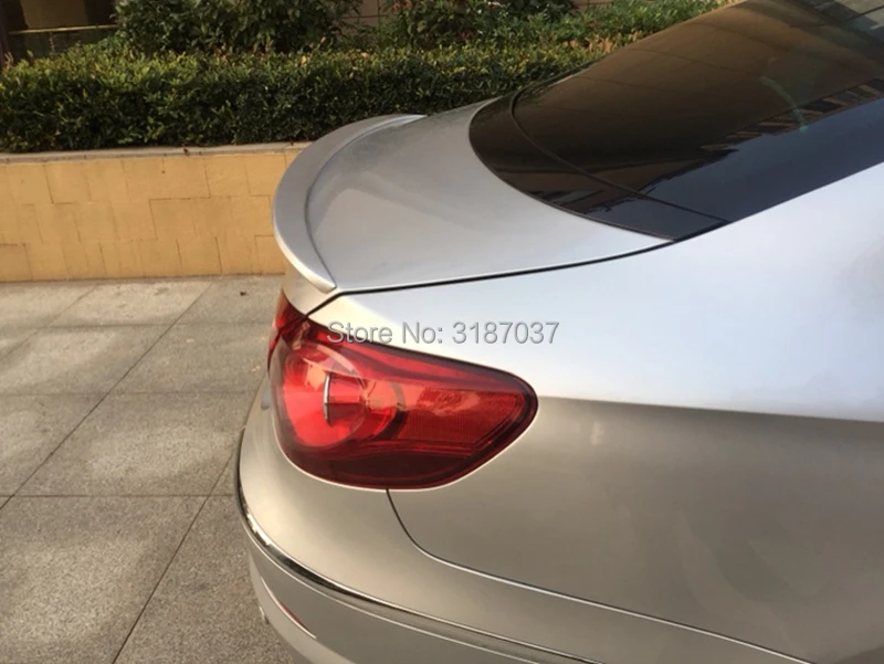 Для Volkswagen Passat CC Sandard 2009- ABS пластик Неокрашенный задний спойлер на крыло, крышу багажника губы крышка багажника автомобиля Стайлинг