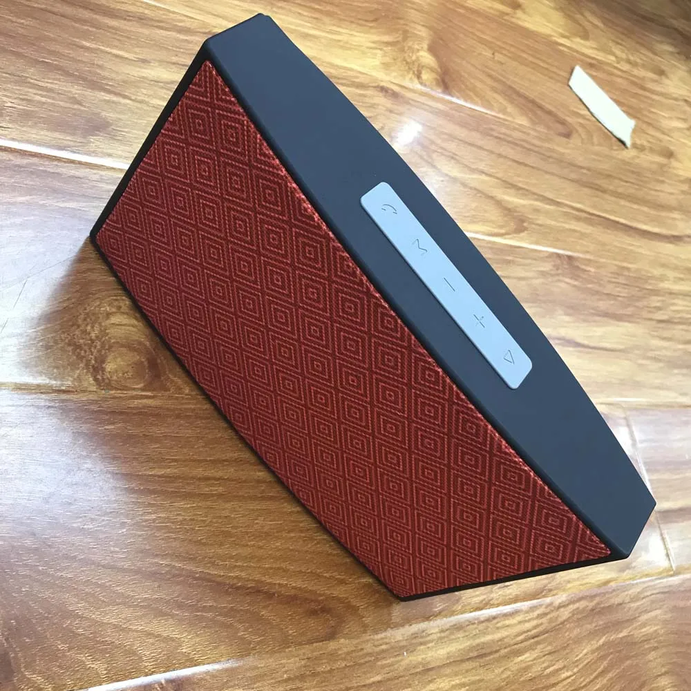 Красный Классический беспроводной динамик Bluetooth стерео плеер Hi-Fi низкоклавишный динамик поддержка USB TF карта двойная 5 Вт с микрофоном для мобильного ПК 1 шт - Цвет: Красный