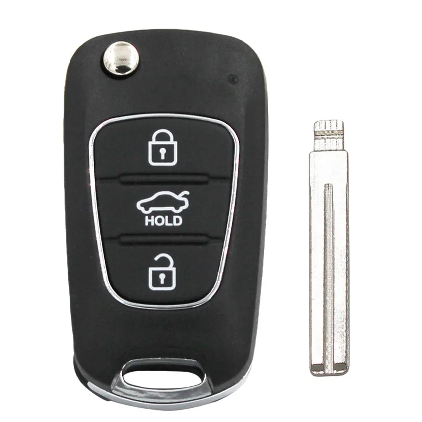 3 кнопки Модернизированный Складной флип дистанционный ключ автомобиля 433 МГц ID46