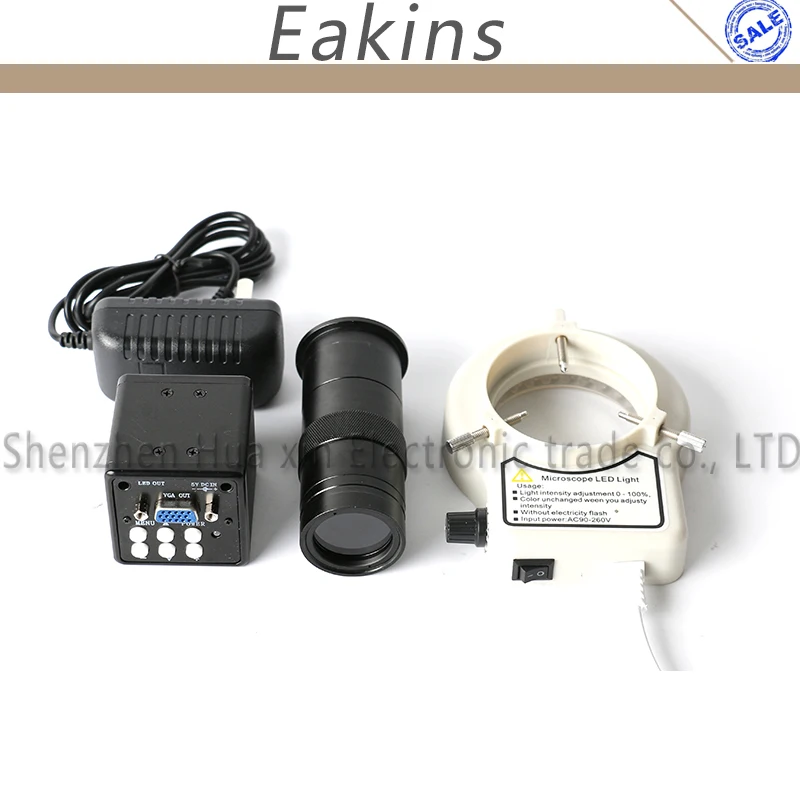 2 0 MP HD цифровой C-Mount микроскоп камера увеличительное стекло VGA выход + 100X зум
