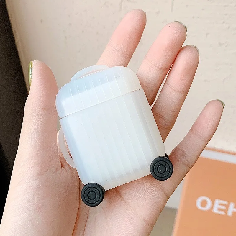 transparent color VOZRO беспроводной Bluetooth чехол для наушников для Apple Airpods силиконовый зарядный чехол для наушников Защитный чехол для Airpods - Цвет: transparent color