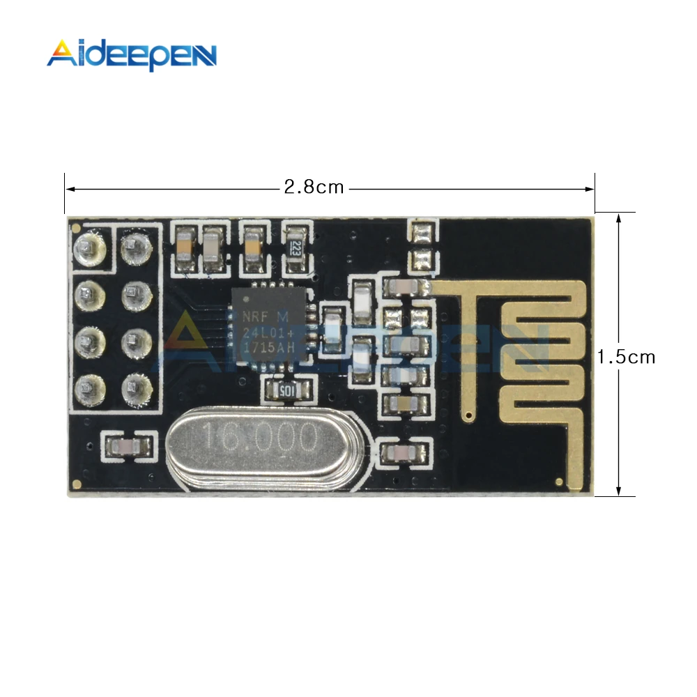 2 шт. беспроводной модуль приемопередатчика NRF24L01 + 4 ГГц антенна передачи данных