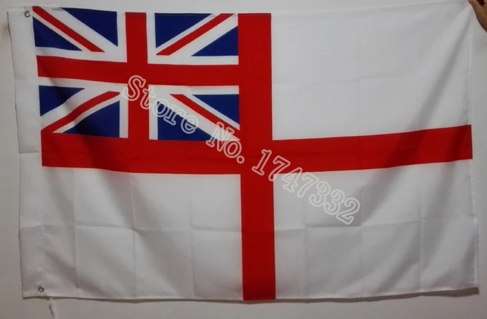 Wtite Ensign Флаг британского Королевского флота лидер продаж товары 3x5 футов 150x90 см