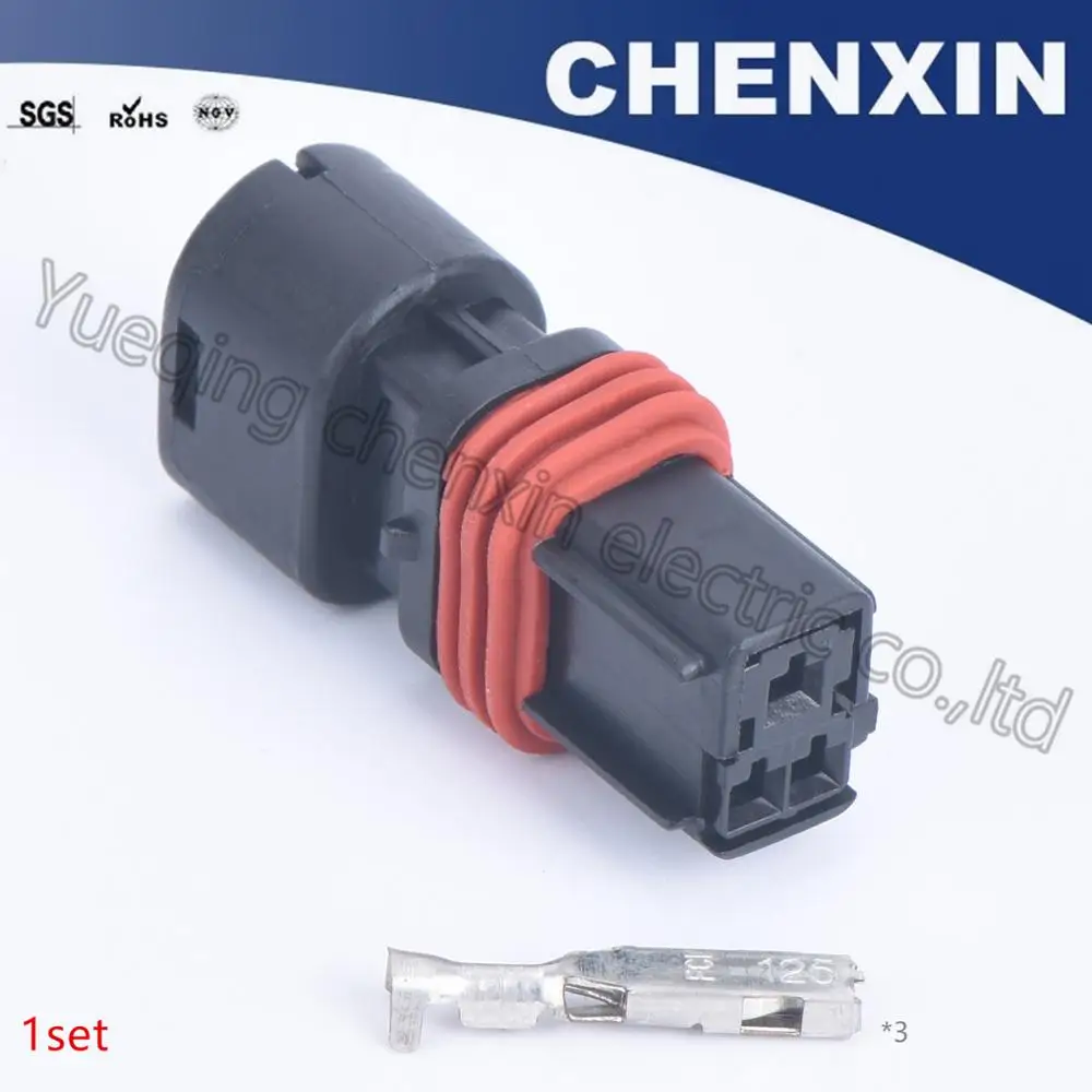 

Black 3 pin car waterproof auto connector (2.2) female car wire harness connector auto electrical connector plug