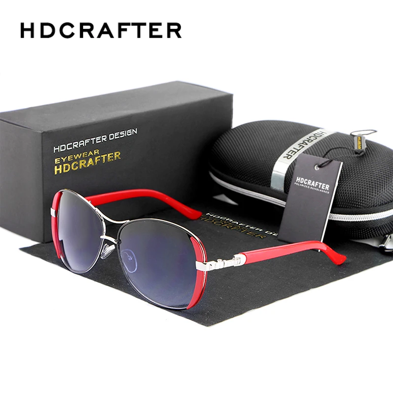 

HDCRAFTER Women Sunglasses Brand Designer Sun Glasses for Women Mirror Sunglass Eyewear 2017 oculos de sol feminino Dropshipping