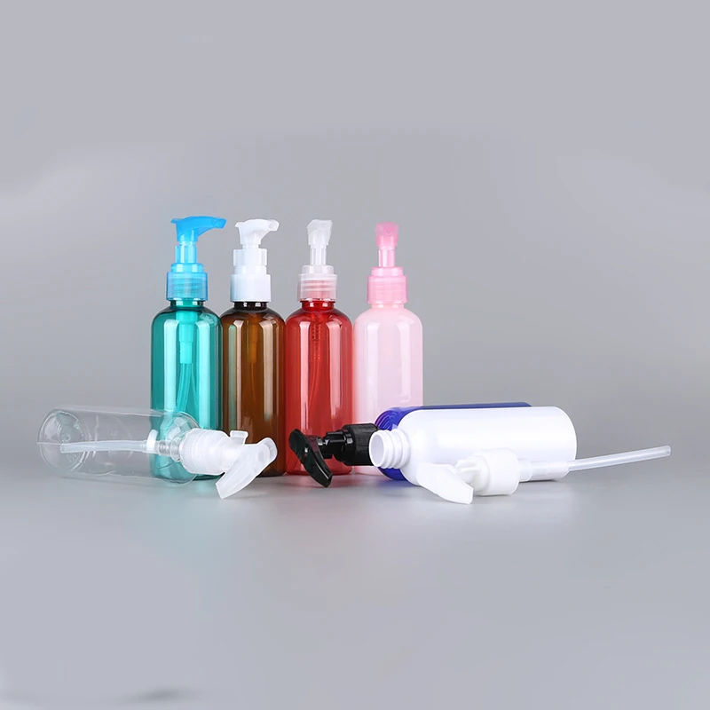 Sedorate 20 pcs/Lot PET 100ML Cosmetic Refillable Bottle Empty Travel Container Plastic With Clip Pump Lid FN059-1 | Красота и