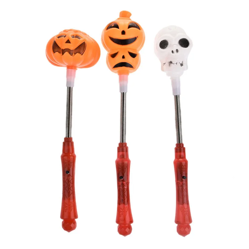1 шт. милый Хэллоуин СВЕТОДИОДНЫЙ Свет Тыква призрак светящаяся палка костюм