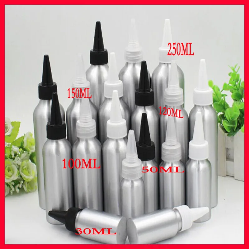 

150ml Sharp bottle aluminum bottle cosmetics bottle makeup Refillable Bottles sand painting CONTAINER 100pcs