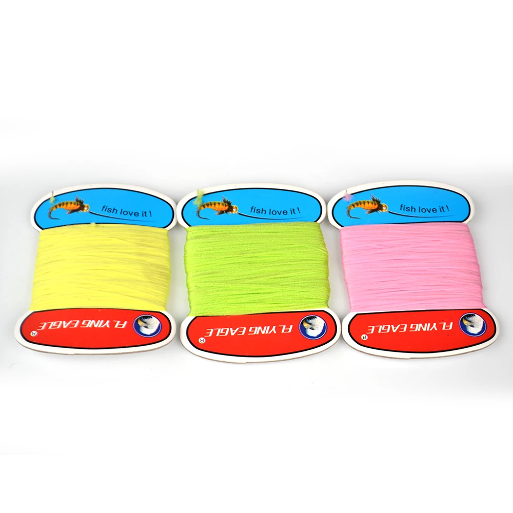 Леска с перьями для ловли нахлыстом мишура синельная Хрустальная блестящая