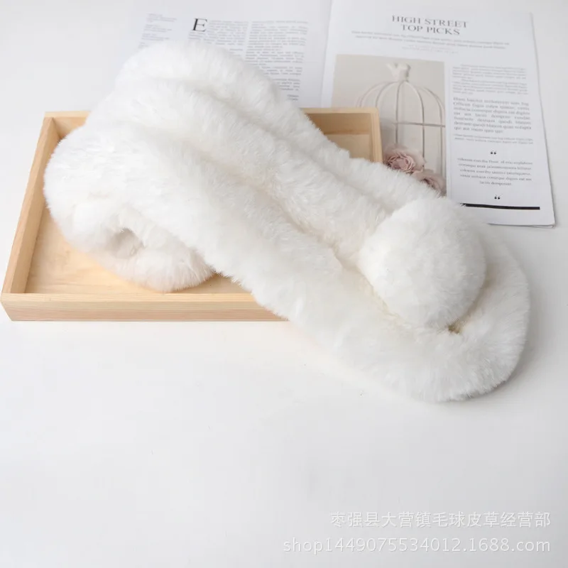 2018 меховой шарф имитация кролика рекс три шарфа шифрование толстый теплый осень