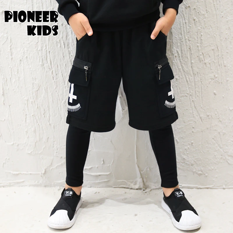 Pioneer Kids/От 4 до 14 лет детские штаны спортивные длинные для мальчиков весенне