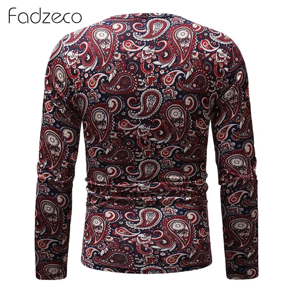 Fadzeco африканская одежда Дашики Мужская футболка с длинными рукавами круглым