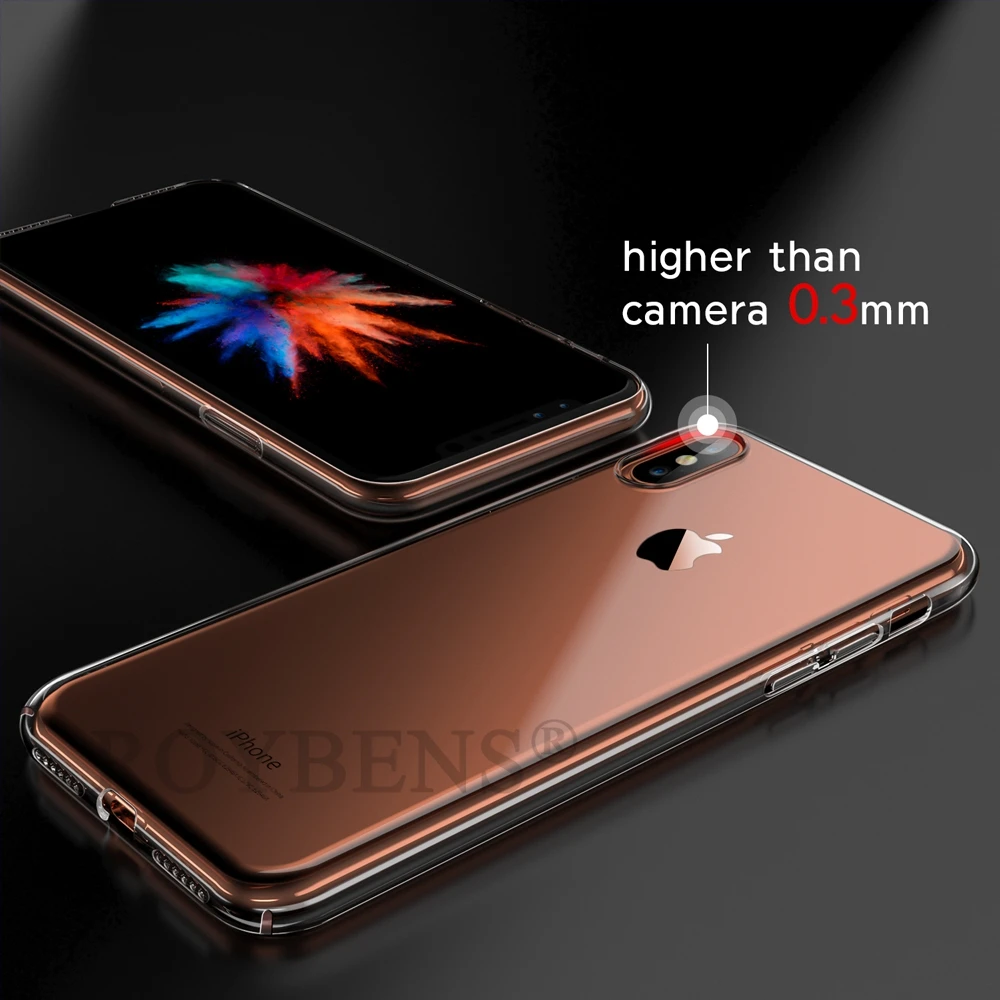 Для iPhone X 10 чехол 99.99% прозрачный жесткий PC Кристальный ультра тонкий задний Чехол