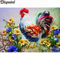 dispaint full squareround drill 5d diy diamond painting animal chicken flower 3d embroidery cross stitch 3d home decor a19627