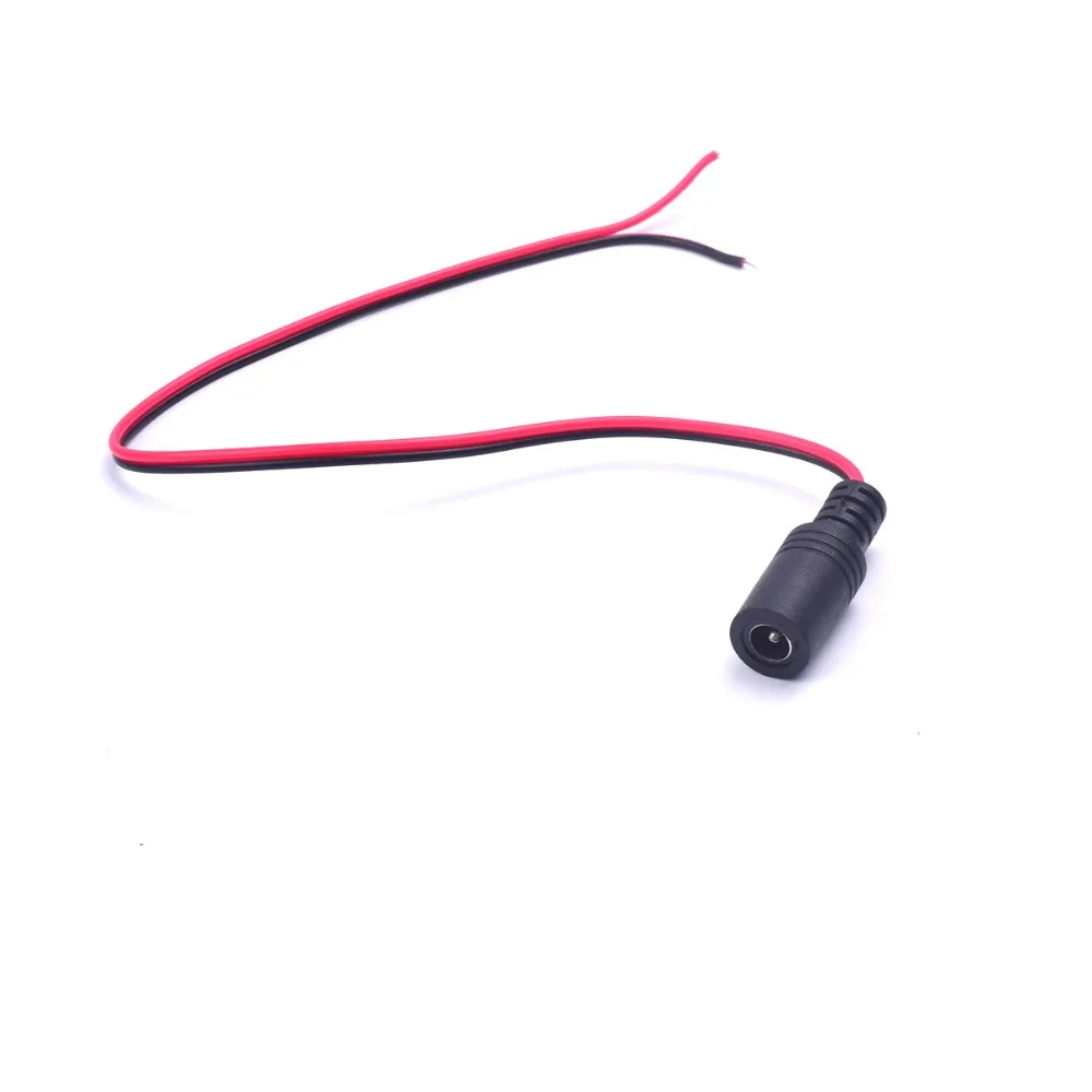 Кабель питания постоянного тока 2 1 гнездовой шнур с отверстием 1x5 5 мм постоянный