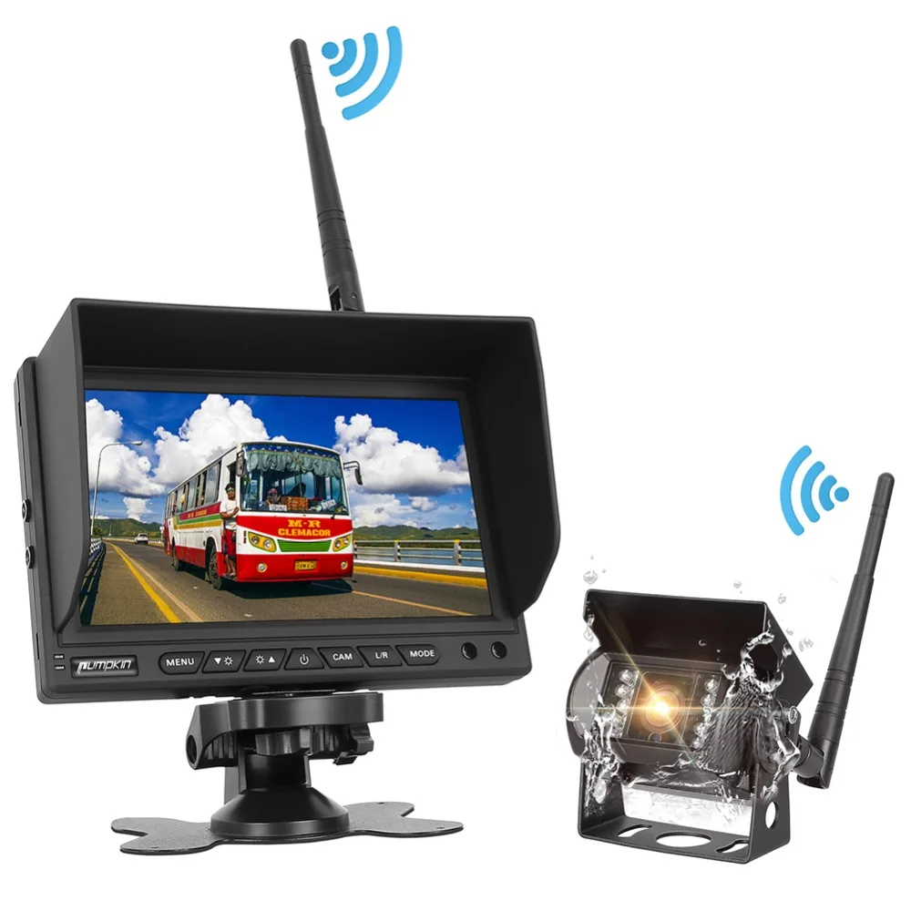 Тыква 7 ''LCD TFT Автомобильный Монитор водонепроницаемый автомобильный монитор
