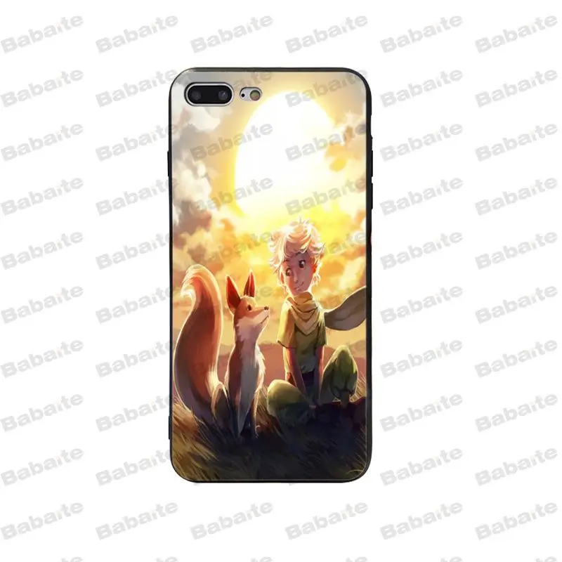 Мягкий резиновый чехол для телефона Babaite The little prince and the fox Apple iPhone5 5S SE 6 6S 7 8 Plus X XS MAX