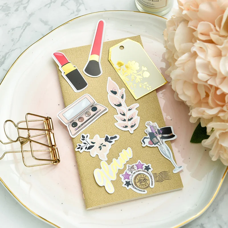 KLJUYP 50 шт. красивые красочные карточные высечки для скрапбукинга Happy planner/изготовление карт/Журнал проекта
