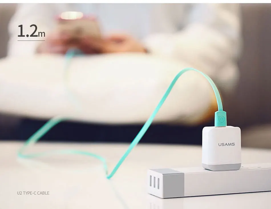 USAMS usb type C кабель для быстрой зарядки Usb C кабель для передачи данных type-C зарядное устройство для телефона samsung S9 S8 Note 9 8 pocophone F1 Xiaomi Mi 8 6