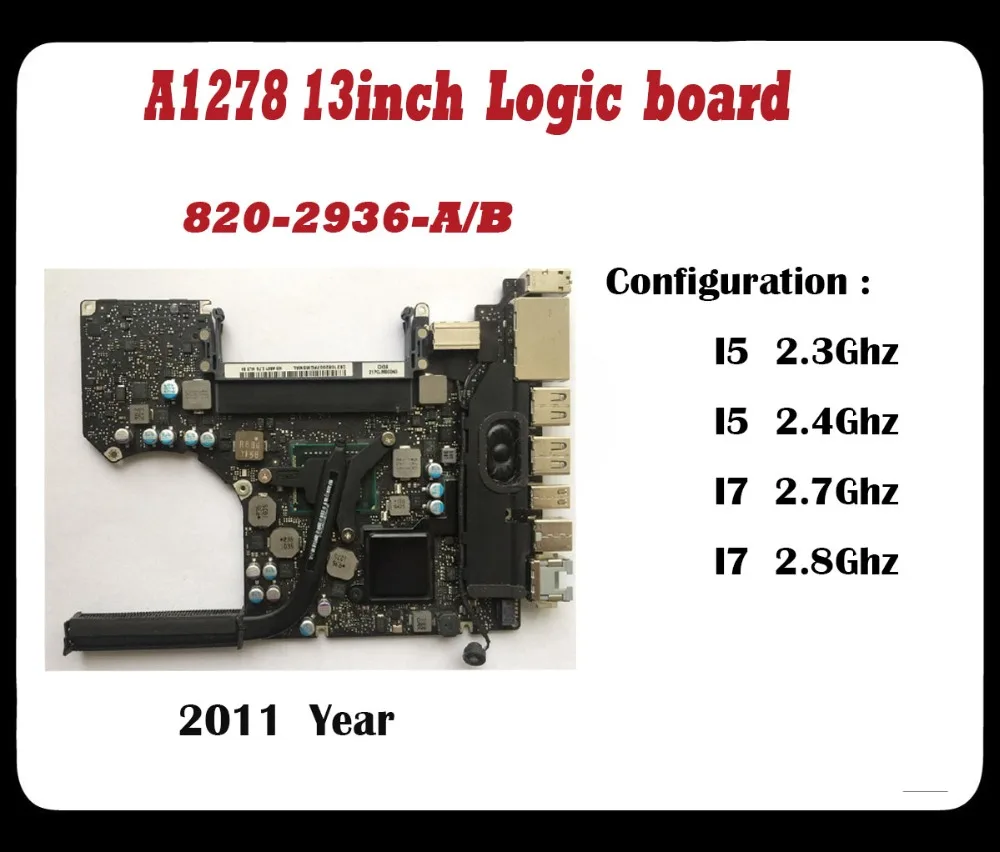 Оригинальный новый полный tesed A1278 материнская плата для ноутбука Macbook Pro 13 ''A1278